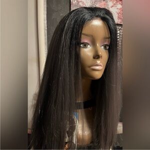 Tag still attached. Lace has been removed. No parting space. Very soft hair!